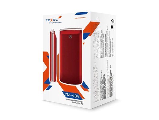 Мобильный телефон TeXet TM-404 red